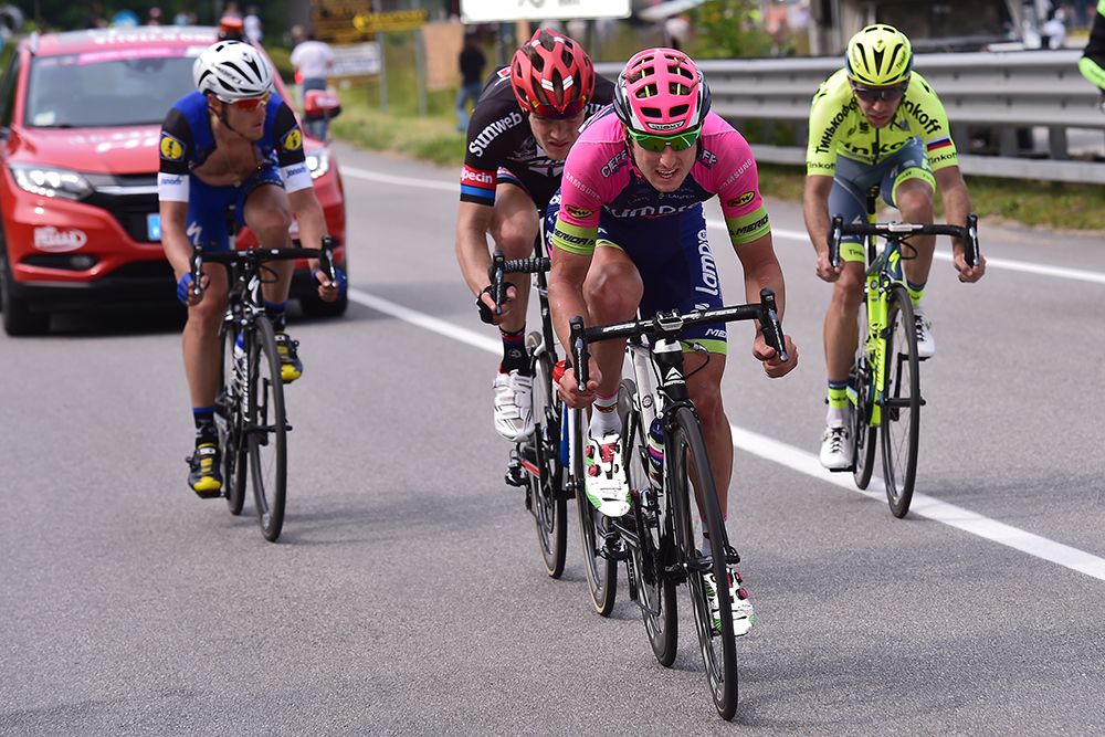 Sacha Modolo (Lampre-Merida) in the breakaway