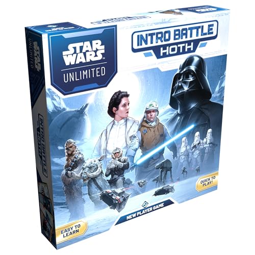 Asmodee Star Wars: Unlimited Tcg - Intro Battle Hoth - Easy-To-Learn Trading Card Game Starter Set With Pre-Built Vader &amp;amp; Leia Decks for Kids &amp;amp; Adults, Ages 12+, 2+ Players, 20 Min Playtime