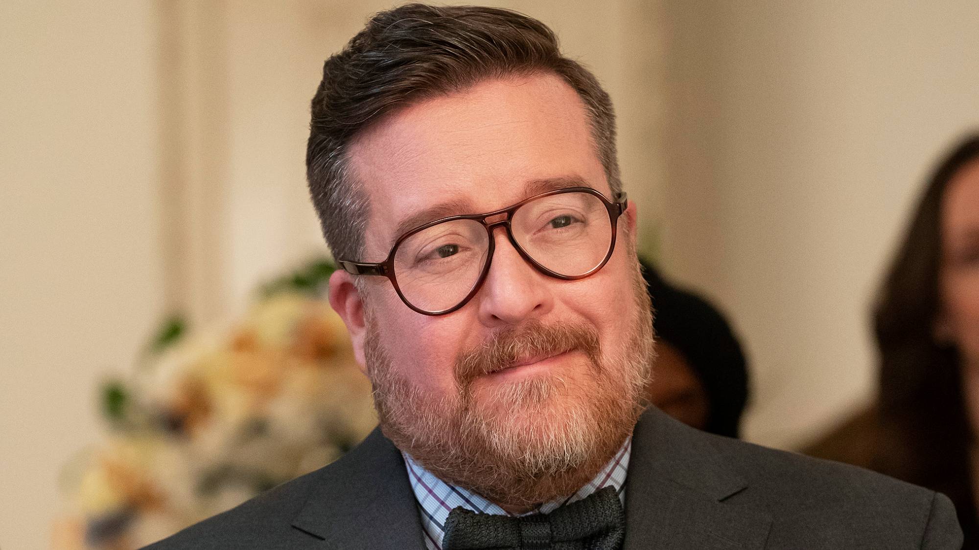 Michael Cyril Creighton as Howard in "Only Murders in the Building" season 5