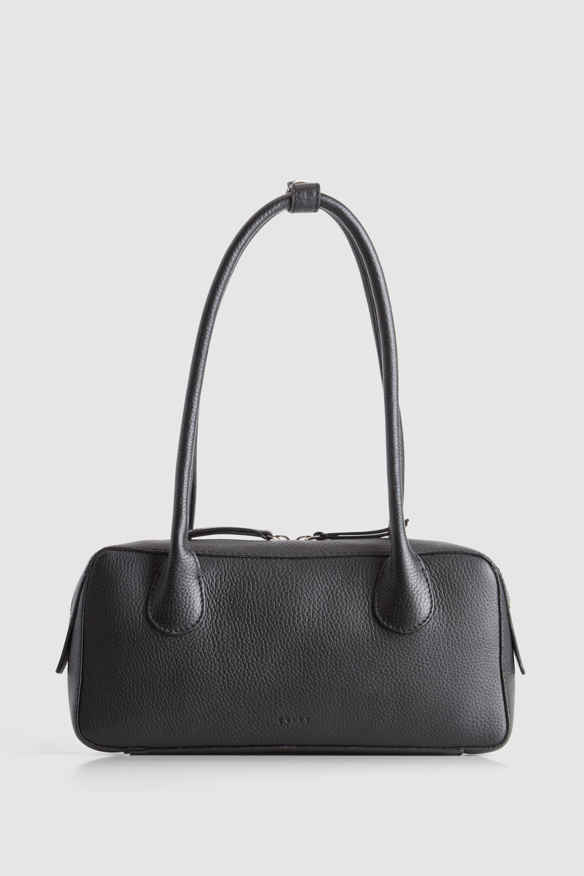 Grace Leather Bowling Bag - Black