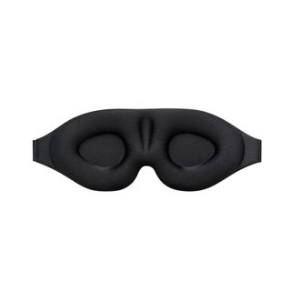 A black sleep mask