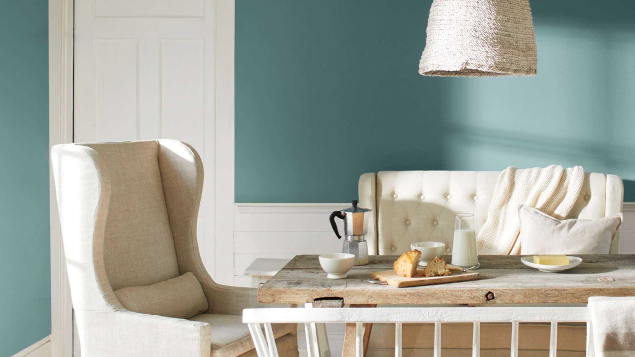 Aegean teal living room discount