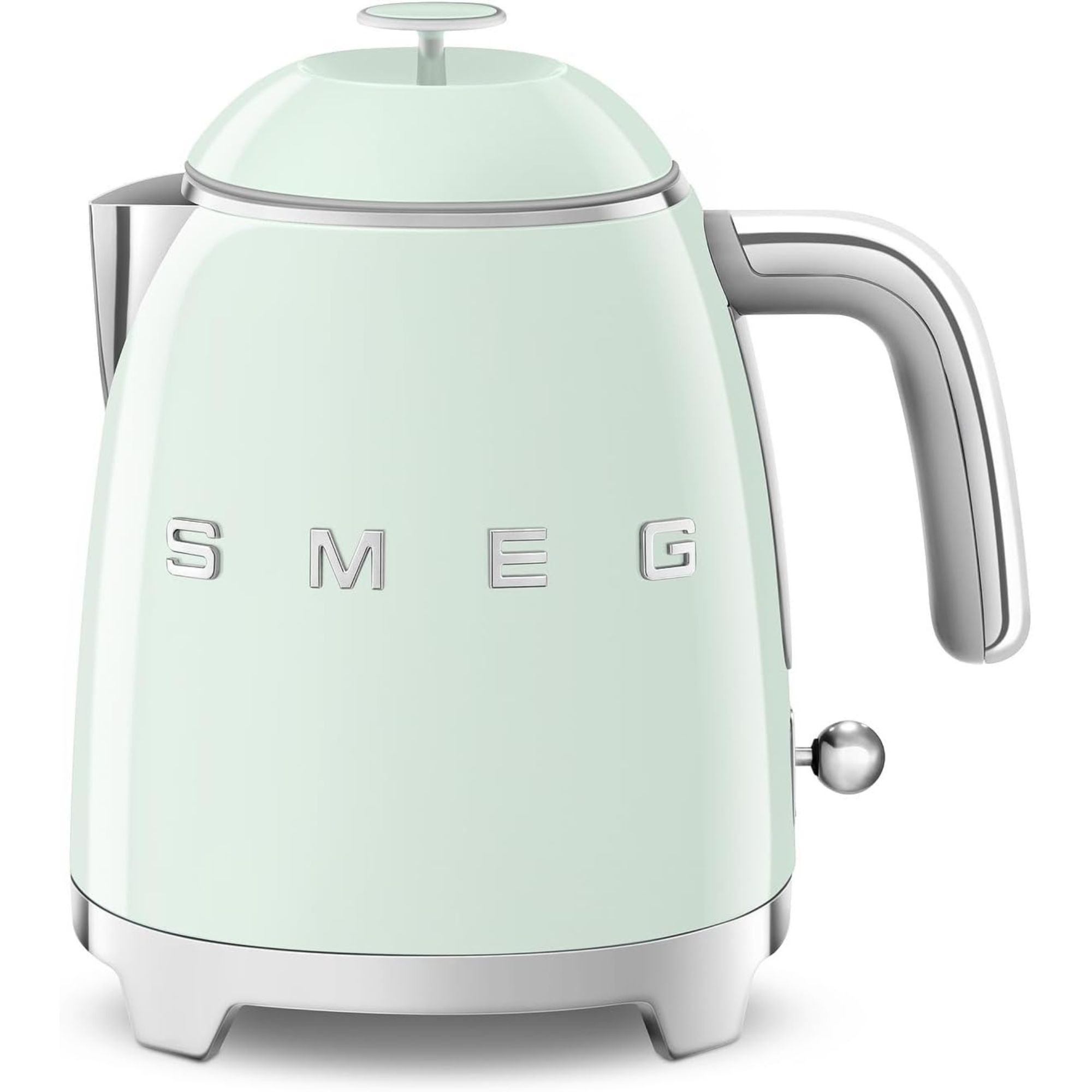 SMEG Mini 50's Retro Style 3 Cup Electric Kettle with Double Wall Anti Slip Base and Water Level Indicator (Pastel Green)