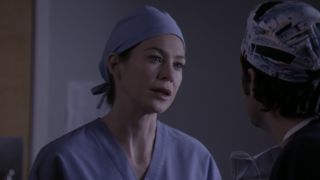 Meredith asking Derek to choose her in Grey's