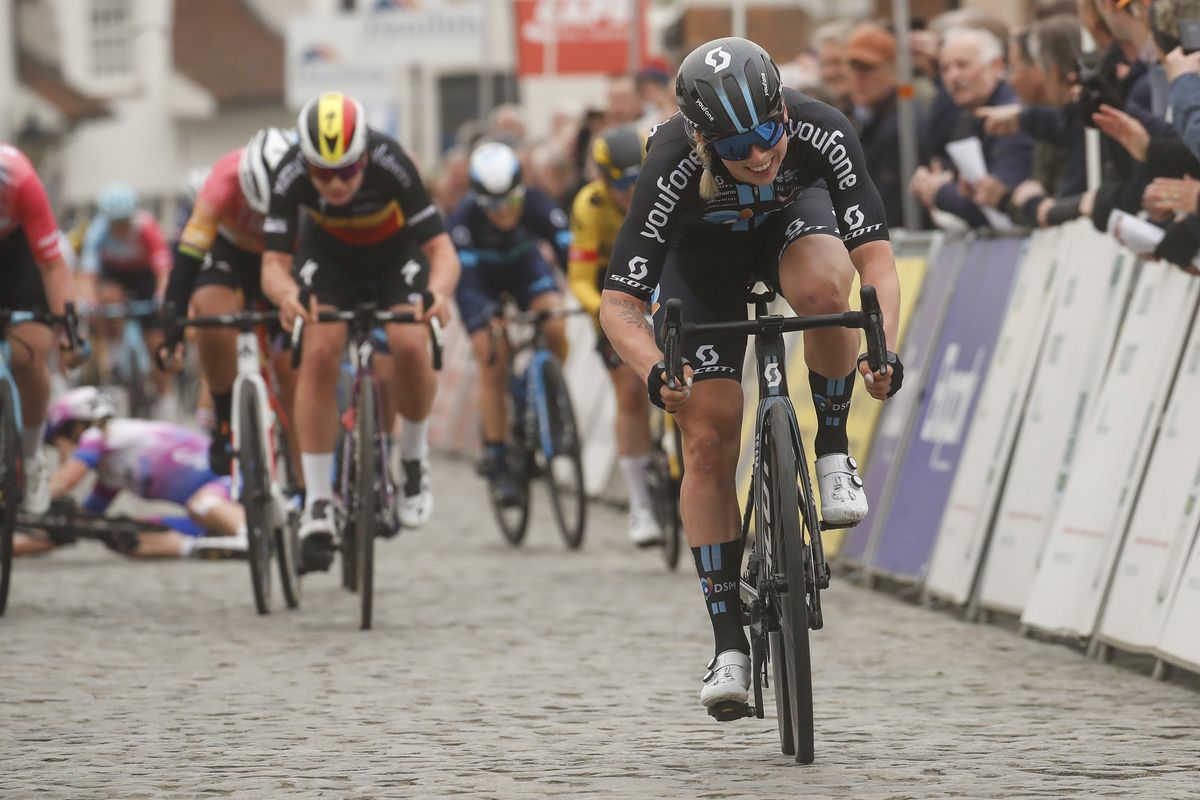 Danilith Nokere Koerse Women 2022 - 3th Edition -
Deinze - Nokere 125,9 km - 16/03/2022 - Lorena Wiebes (NED - Team DSM) - photo Rafa Gomez/SprintCyclingAgency&Acirc;&copy;2022