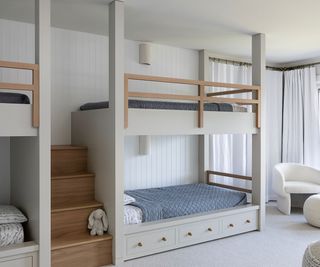 bunk room with cabin beds