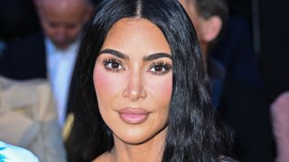 Kim Kardashian wearing the 90s lip trend