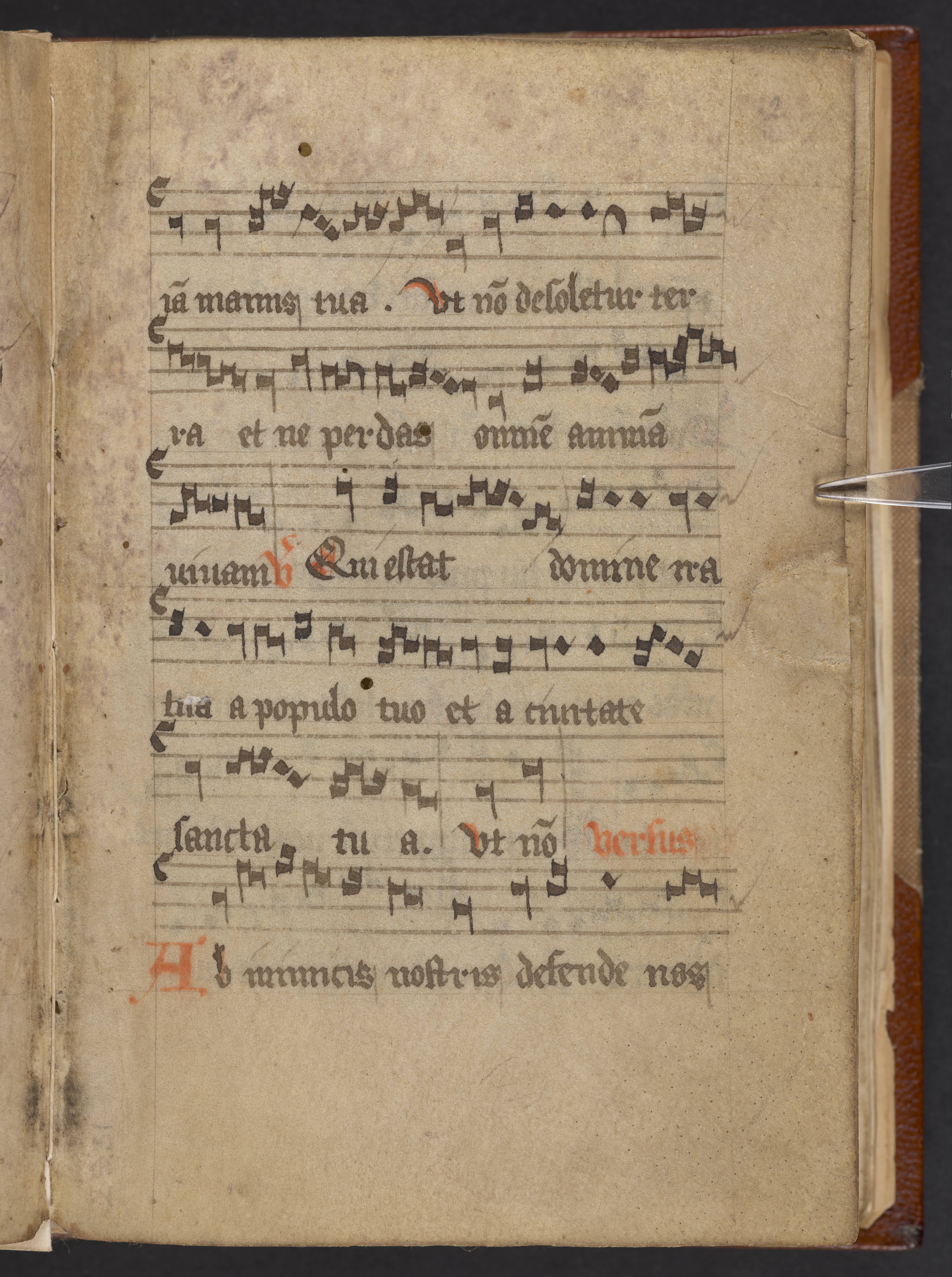 Sheet music on very old, yellowing paper