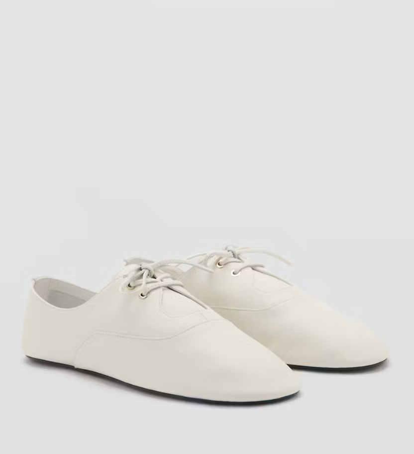 MANGO, Lace-Up Leather Shoes - Women | Mango United Kingdom