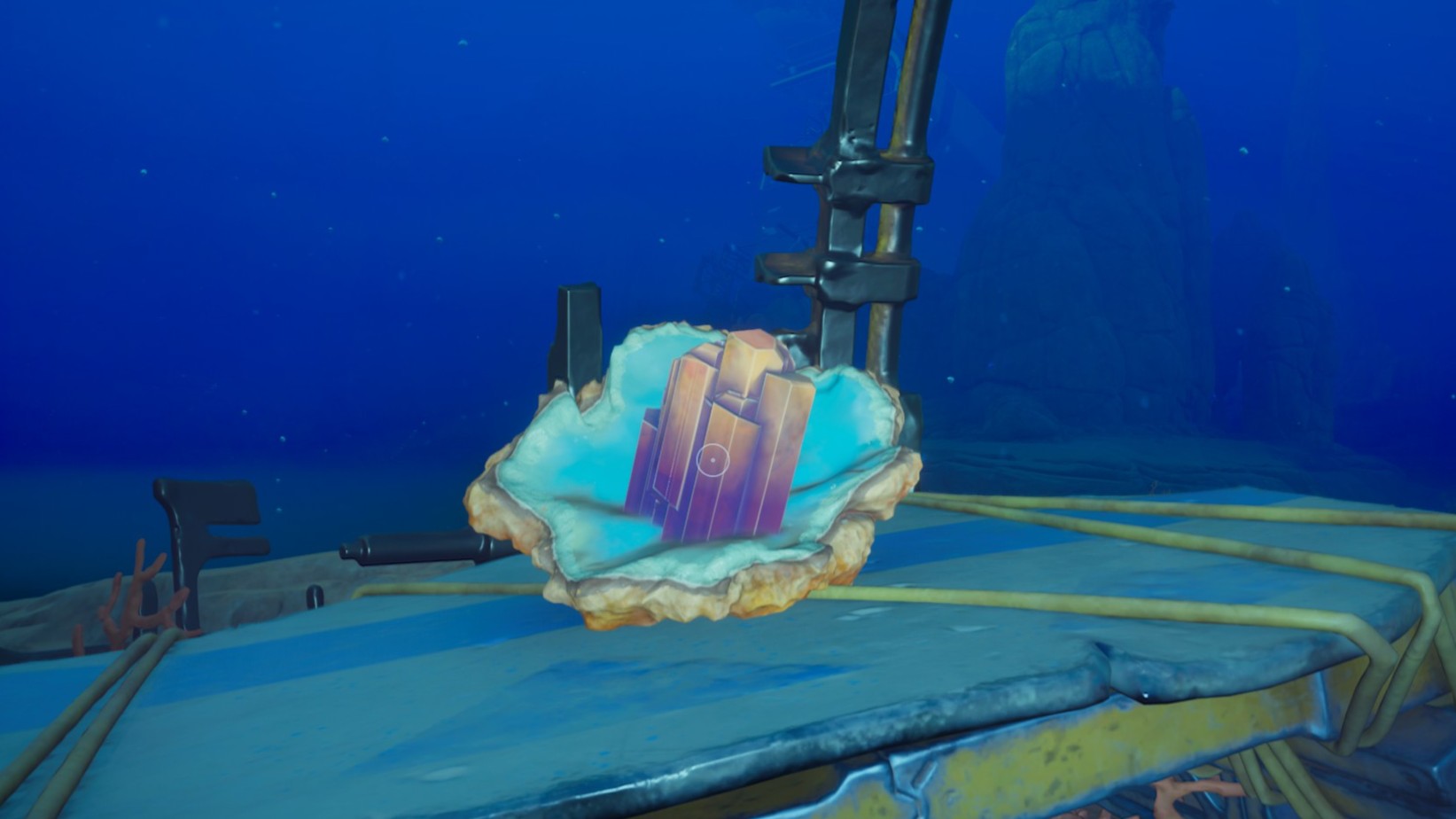 Subnautica 2 lithium on a table