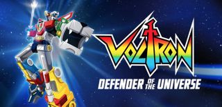 A colorful giant robot from "Voltron: Defenders of the Universe"