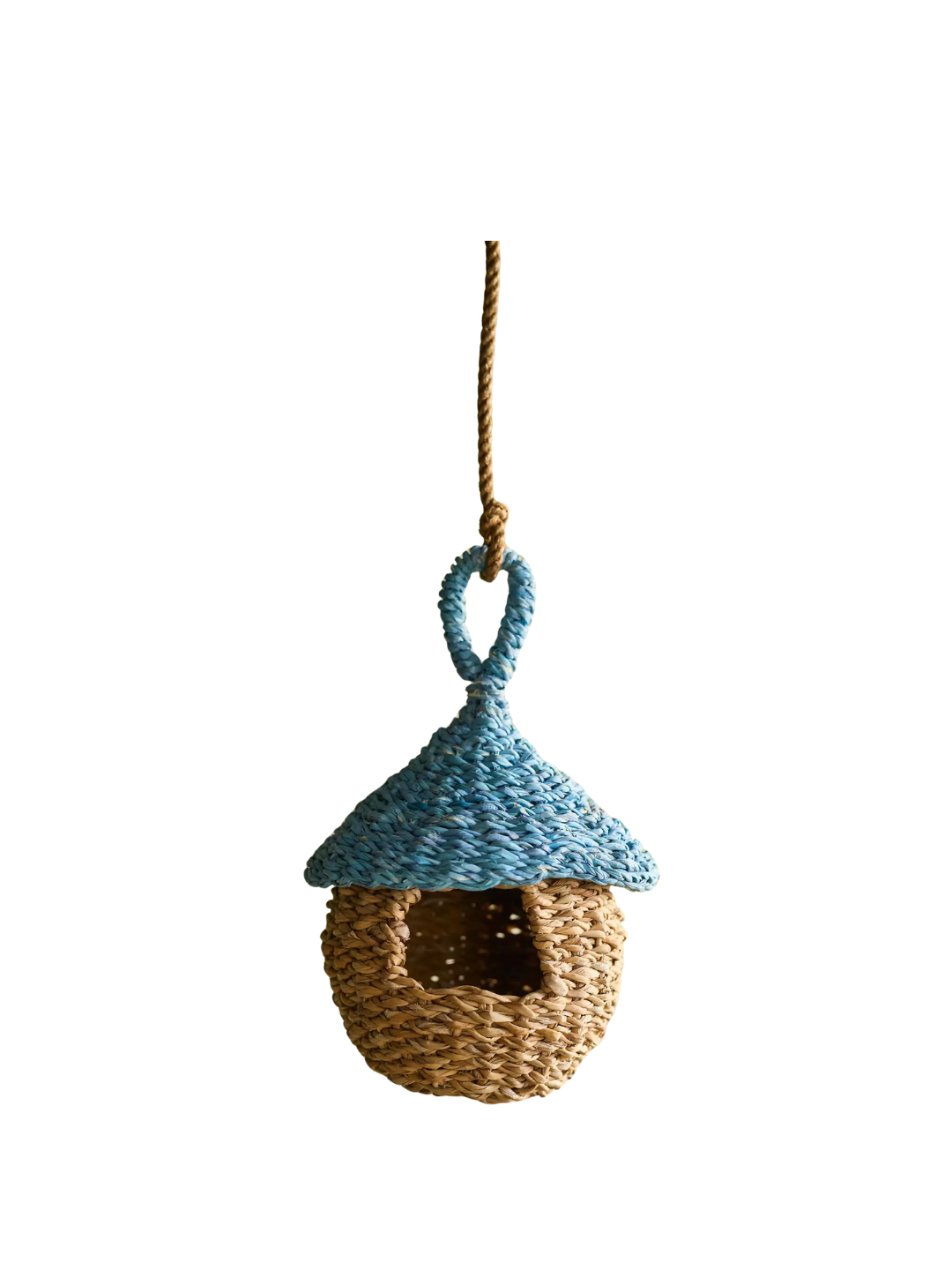 Woven Seagrass Birdhouse, Hut