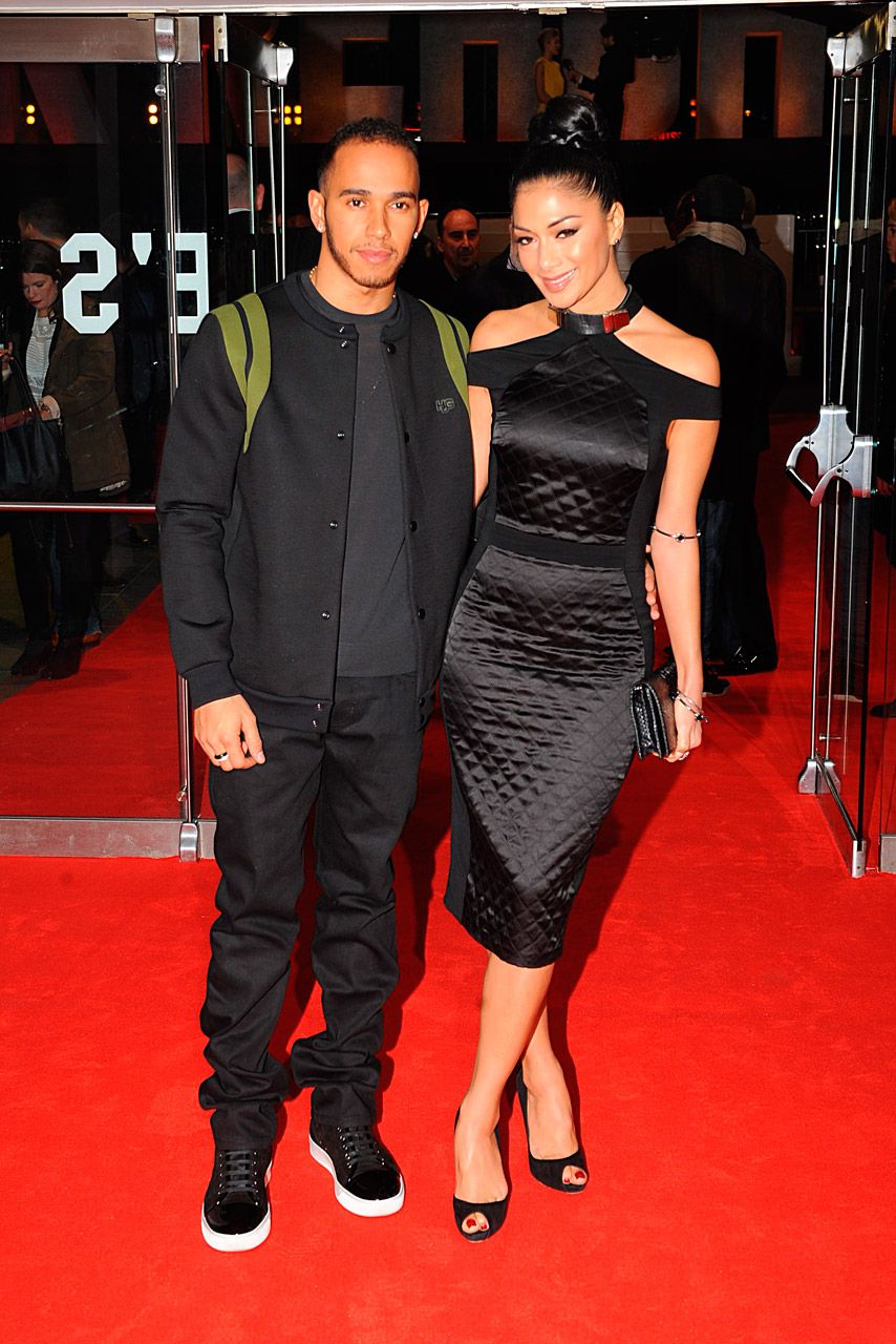 Nicole Scherzinger and Lewis Hamilton - Jack Reacher premiere