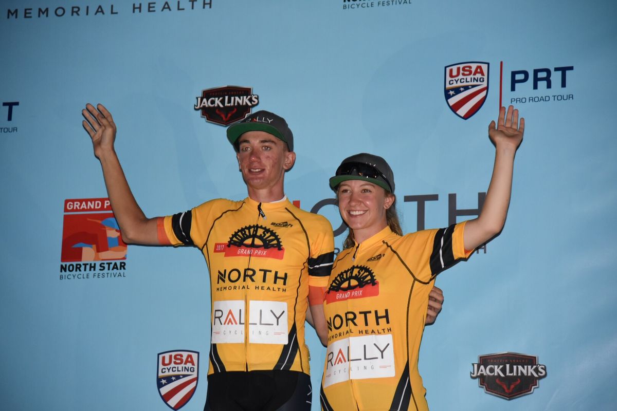 Brandon McNulty and Emma White lead the North Star Grand Prix after stage 2
