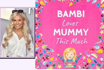 The 'I Love Mummy This Much' personalized book from Wonderbly alongside an image of Molly Mae Hague