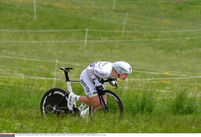 Tony Martin (Omega Pharma-Quick Step) tucking in