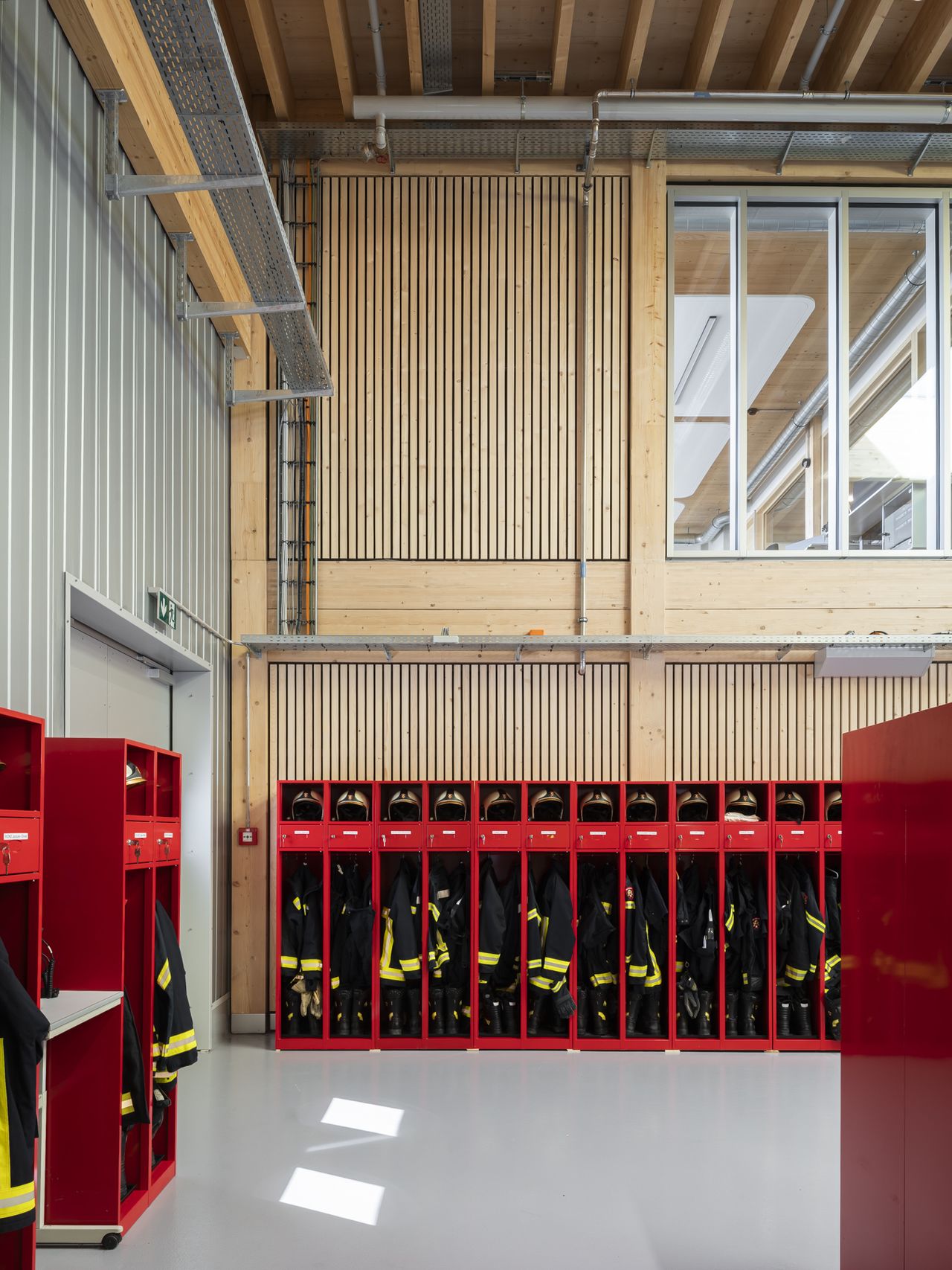Inside Halle 2 at Payerne Air Base