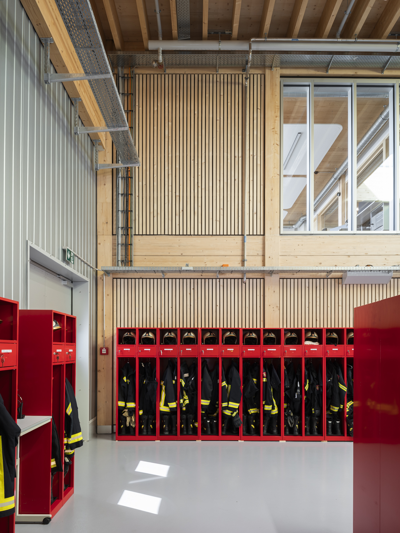 Inside Halle 2 at Payerne Air Base