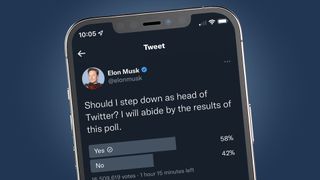 Elon Musks Twitter-avstemning.