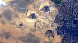 Virts captured the Pyramids on his final day in space. Credit: Terry Virts/NASA