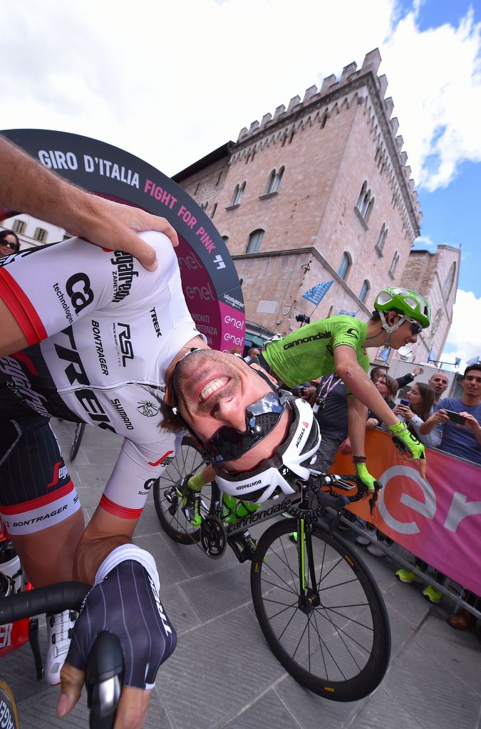 Fabian Cancellara (Trek Segafredo) was in good spirits on stage 8