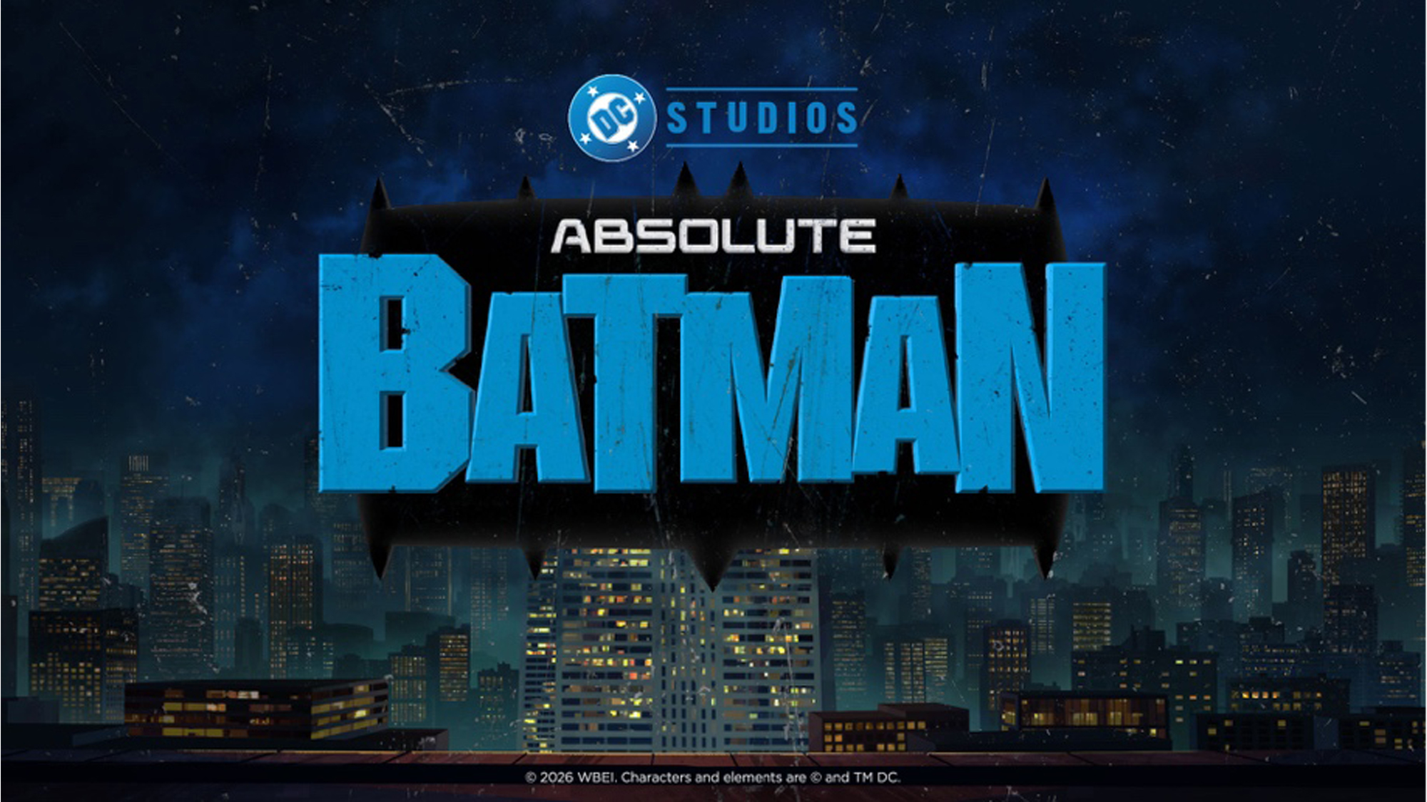 DC Studios announced the Absolute Batman animated series, witht he attached Logo.