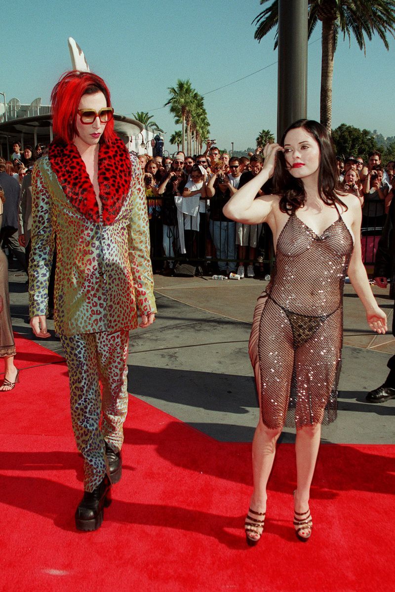 Rose McGowan at the 1998 MTV VMAs