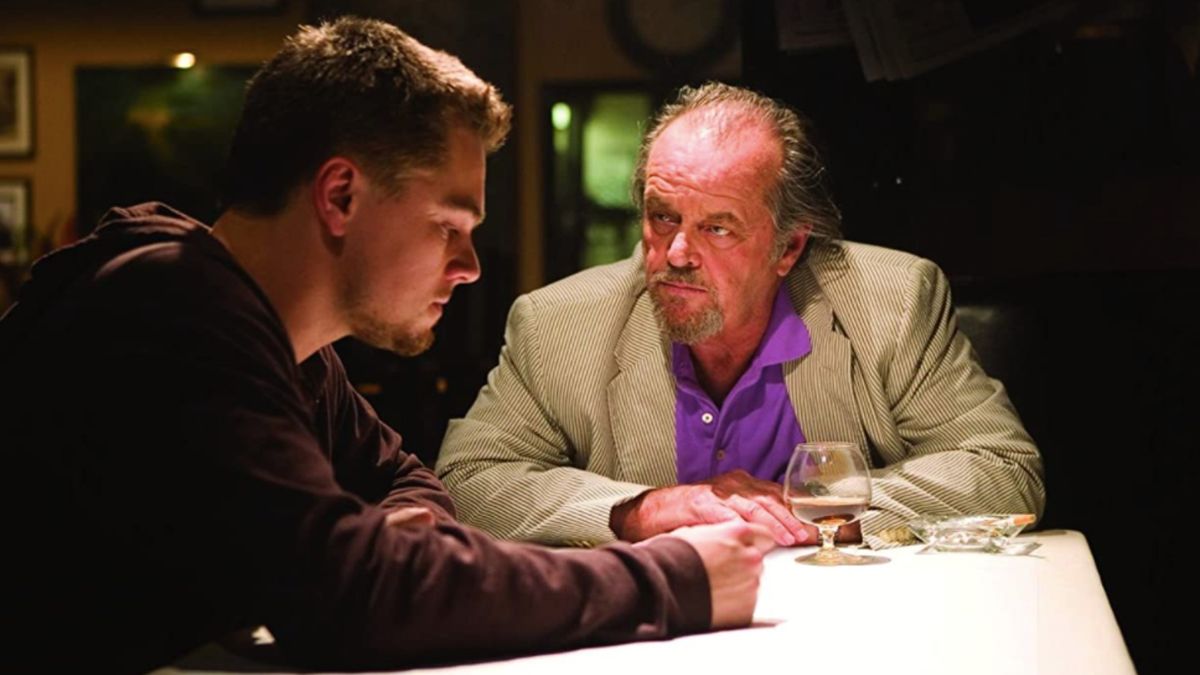 Leonardo DiCaprio and Jack Nicholson in The Departed