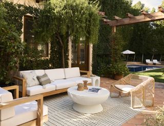 outdoor furniture, outdoor sofa and accent chair by Lulu & Georgia