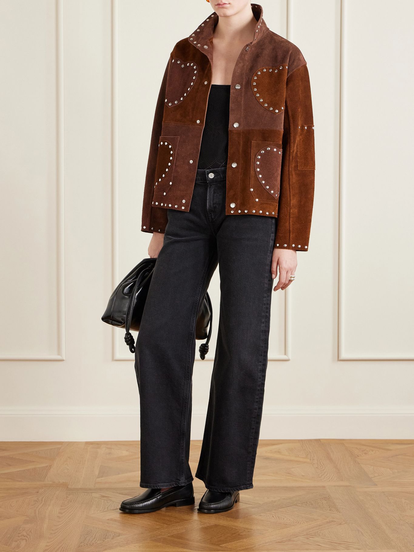 bode Studded suede jacket