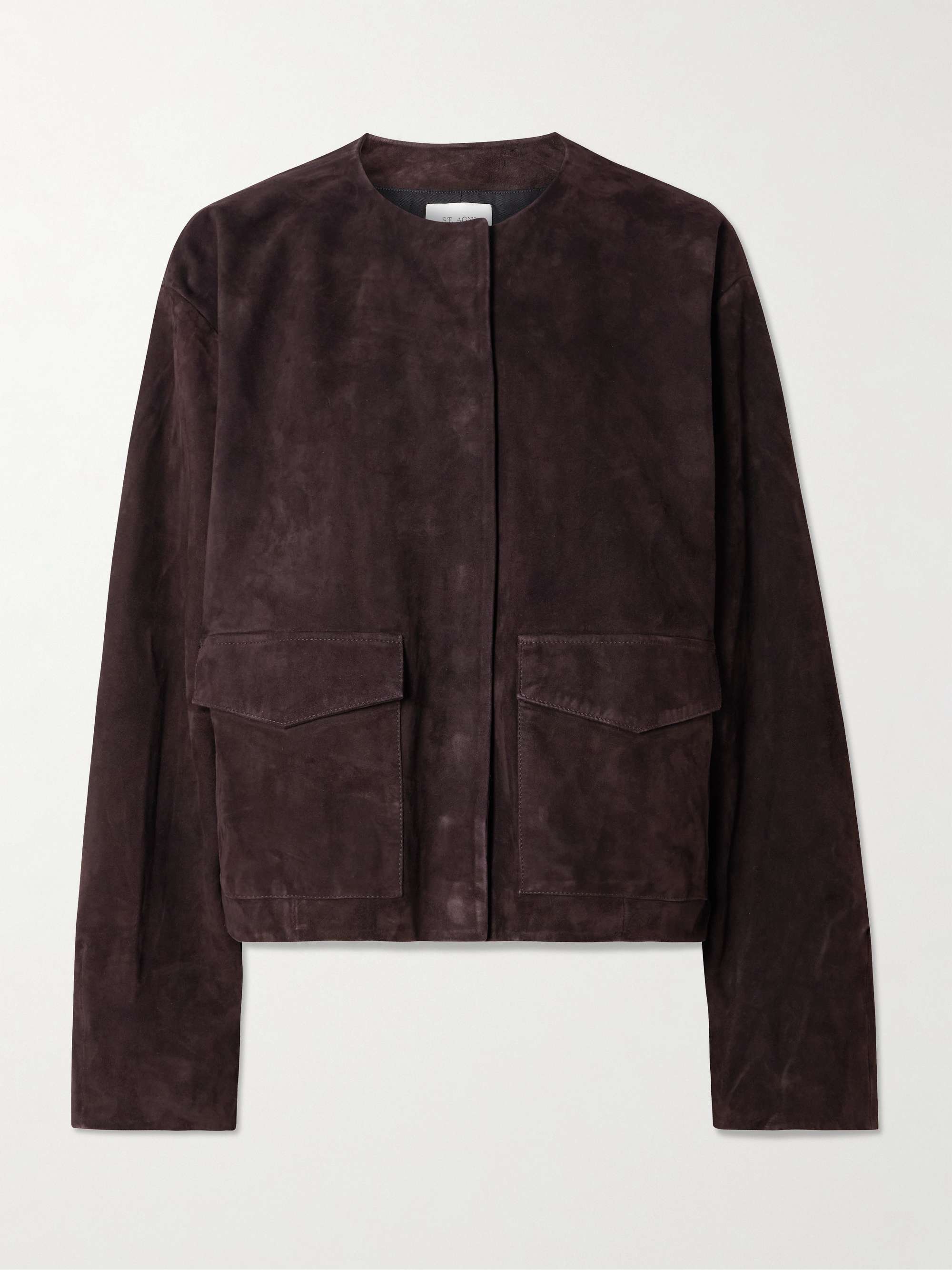 Utility Cocoon Suede Jacket