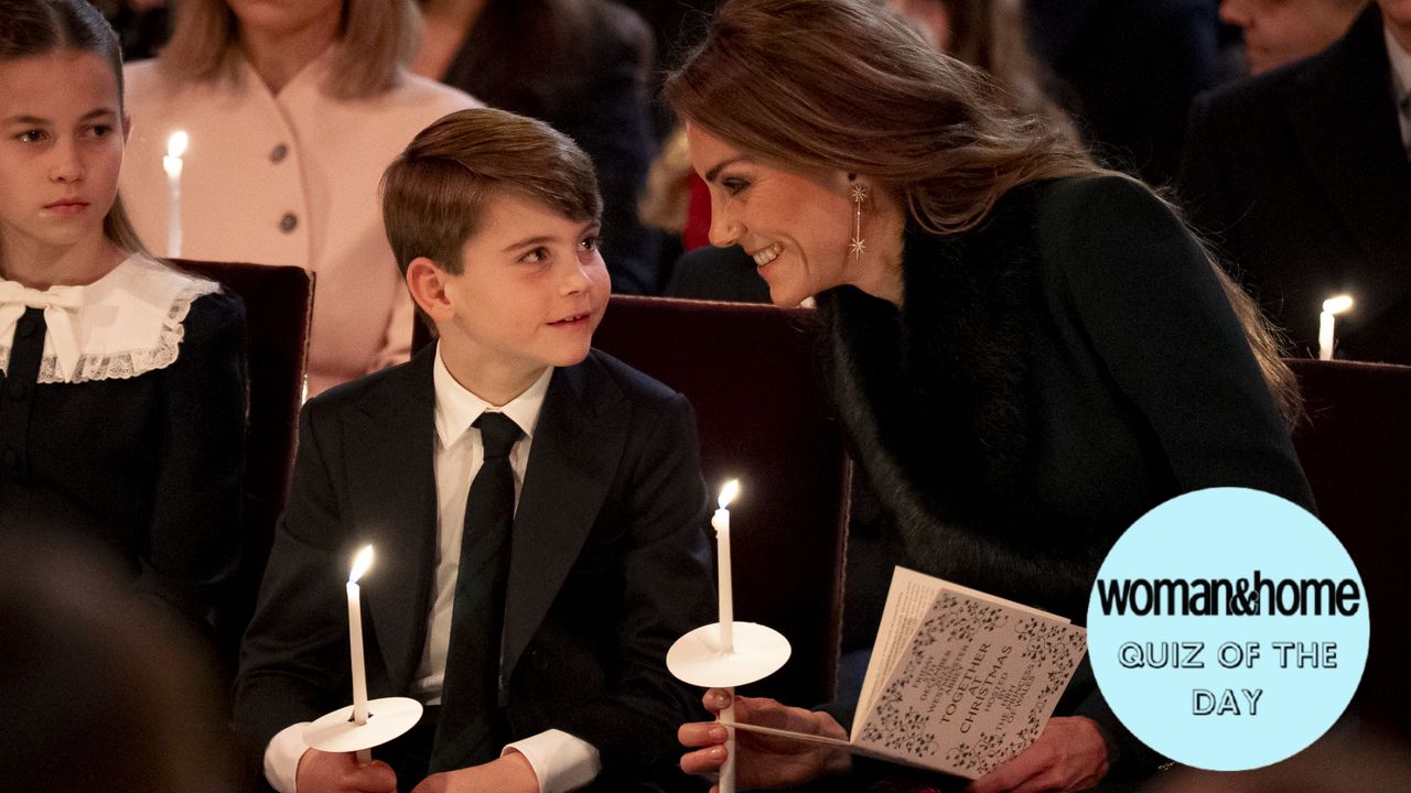  Princess Charlotte, Prince Louis and Catherine, Princess of Wales during the Together At Christmas carol service at Westminster Abbey on December 5, 2025 in London, England. Led by The Princess and supported by The Royal Foundation, the annual event offered a chance to pause and reflect on the values of love, compassion, and the connections we share. The service also highlighted remarkable individuals from across the UK who have demonstrated extraordinary kindness, empathy, and support within their communities. (Photo by Aaron Chown - Pool/Getty Images)