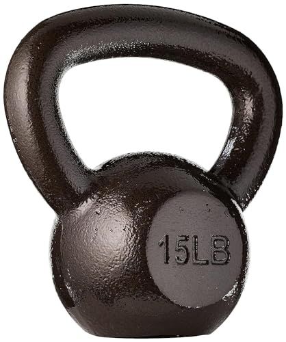 Amazon Basics 15LB Cast Iron Kettlebell