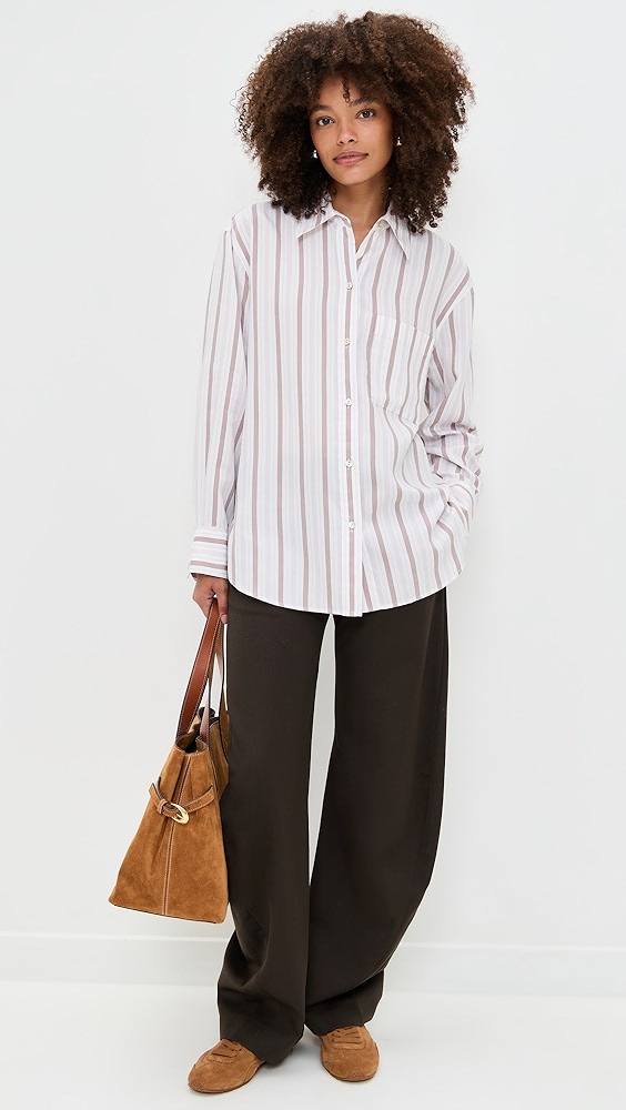 Vince Stripe Oversized Shirt