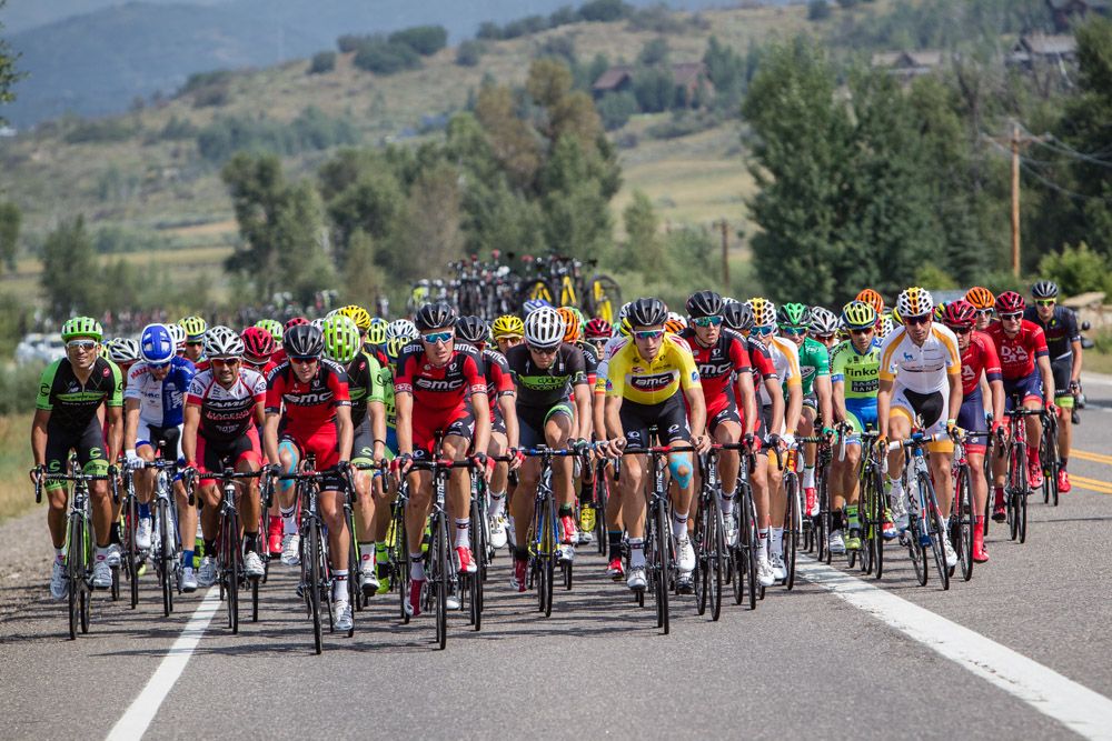 BMC comes to the front as the field leaves Steamboat.