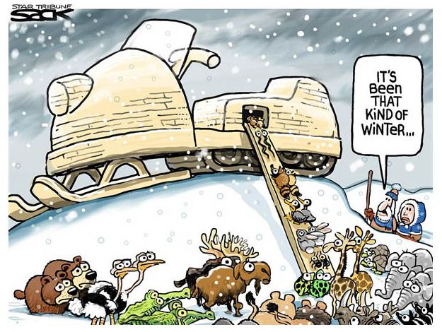 Editorial cartoon extreme weather