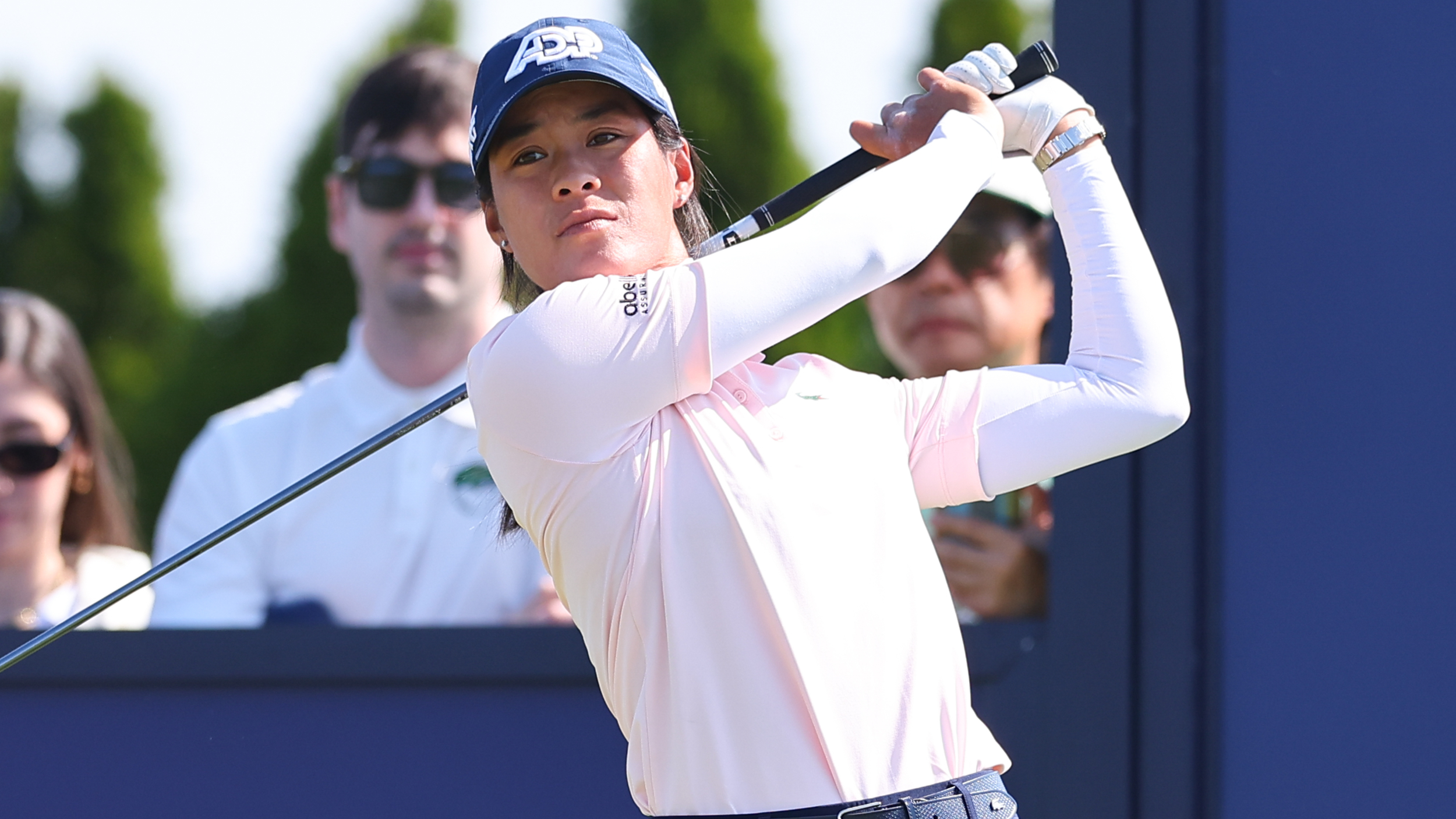 Celine Boutier takes a shot at the Mizuho Americas Open