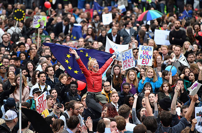 Brexit protest, London