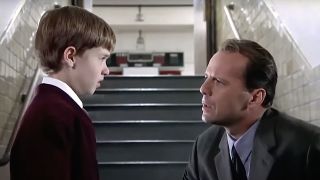 Haley Joel Osment and Bruce Willis in The Sixth Sense