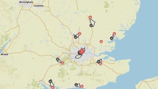 Komoot maps for Halfords ebike trials