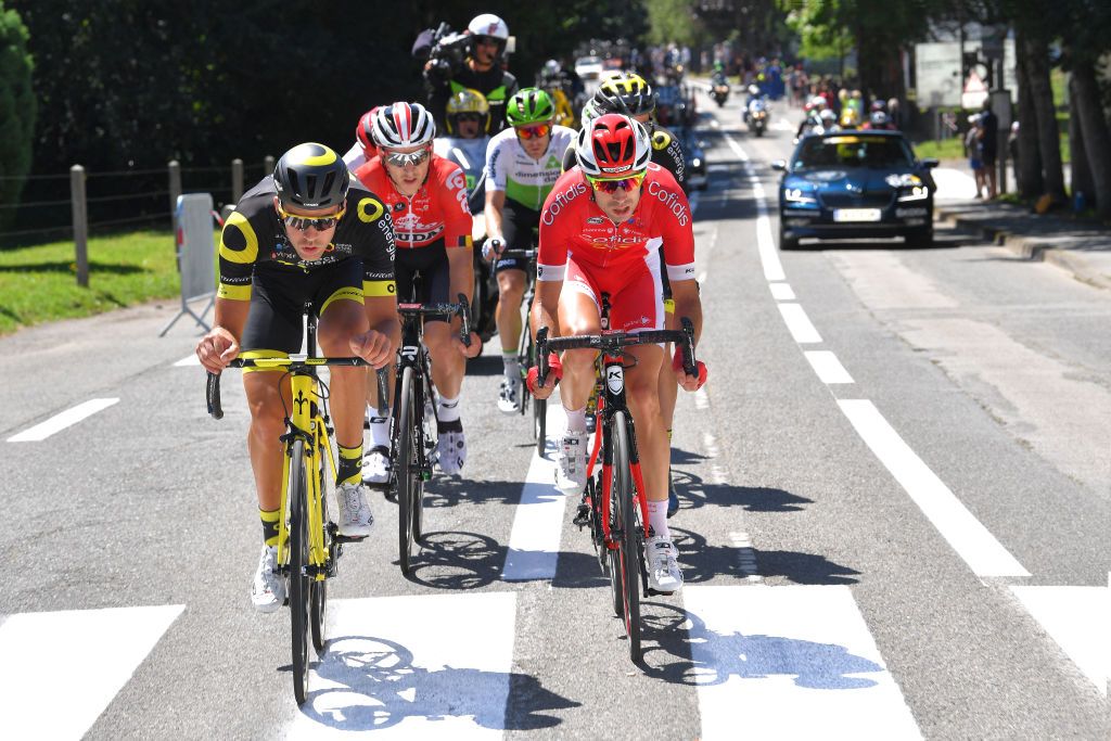 Lilian Calmejane (Direct Energie) in the breakaway