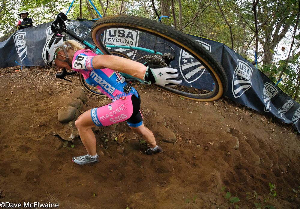 Kaitie Keough (Cannondale) owned third place and was fast on the running climb