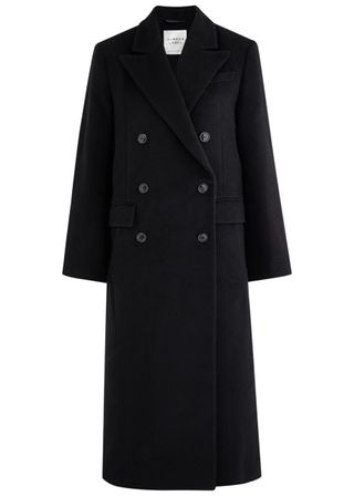 Drew Double-Breasted Wool-Blend Coat