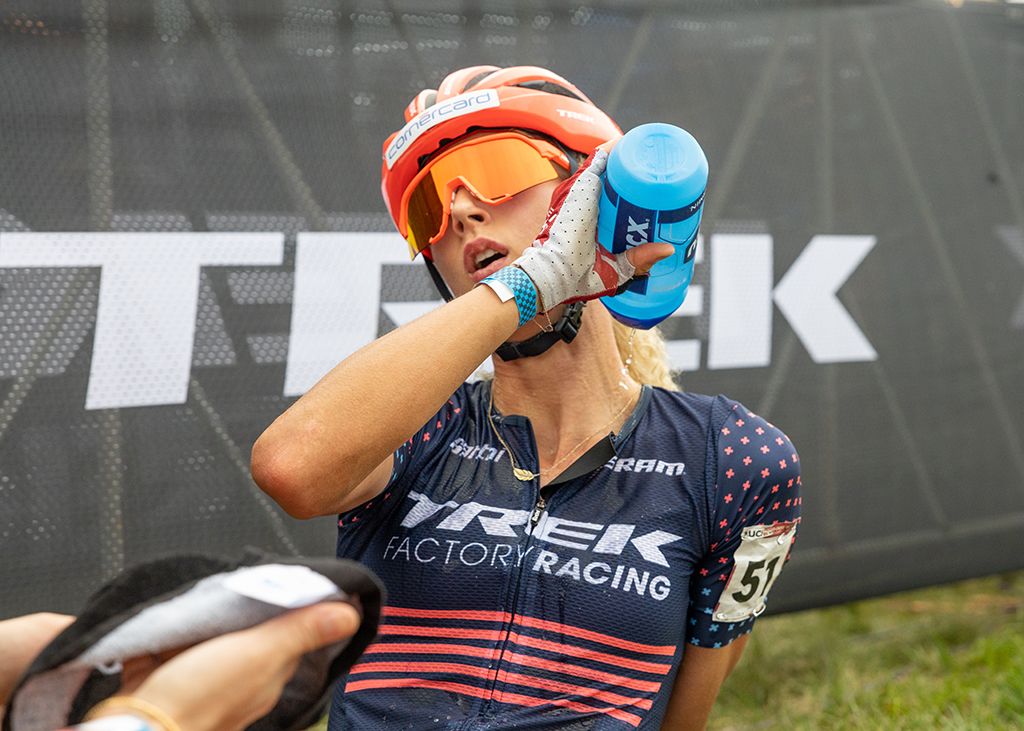 Jolanda Neff after the UCI Waterloo Cyclo-cross World Cup at the elite women's race 2021