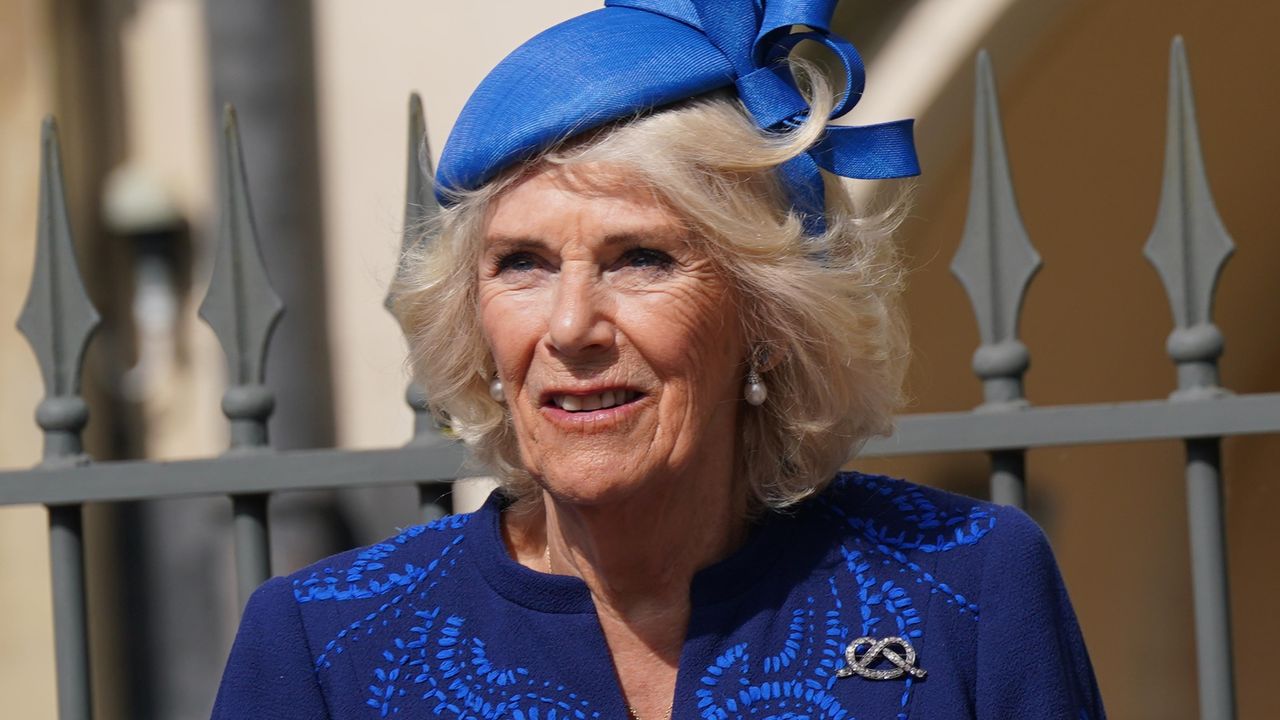 Two ingredients that won’t be served at the coronation revealed. Seen here Queen Camilla leaves after attending the Easter Service