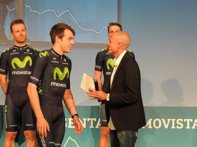 Movistar team presentation in Madrid.