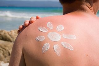 Sunburn with sunscreen