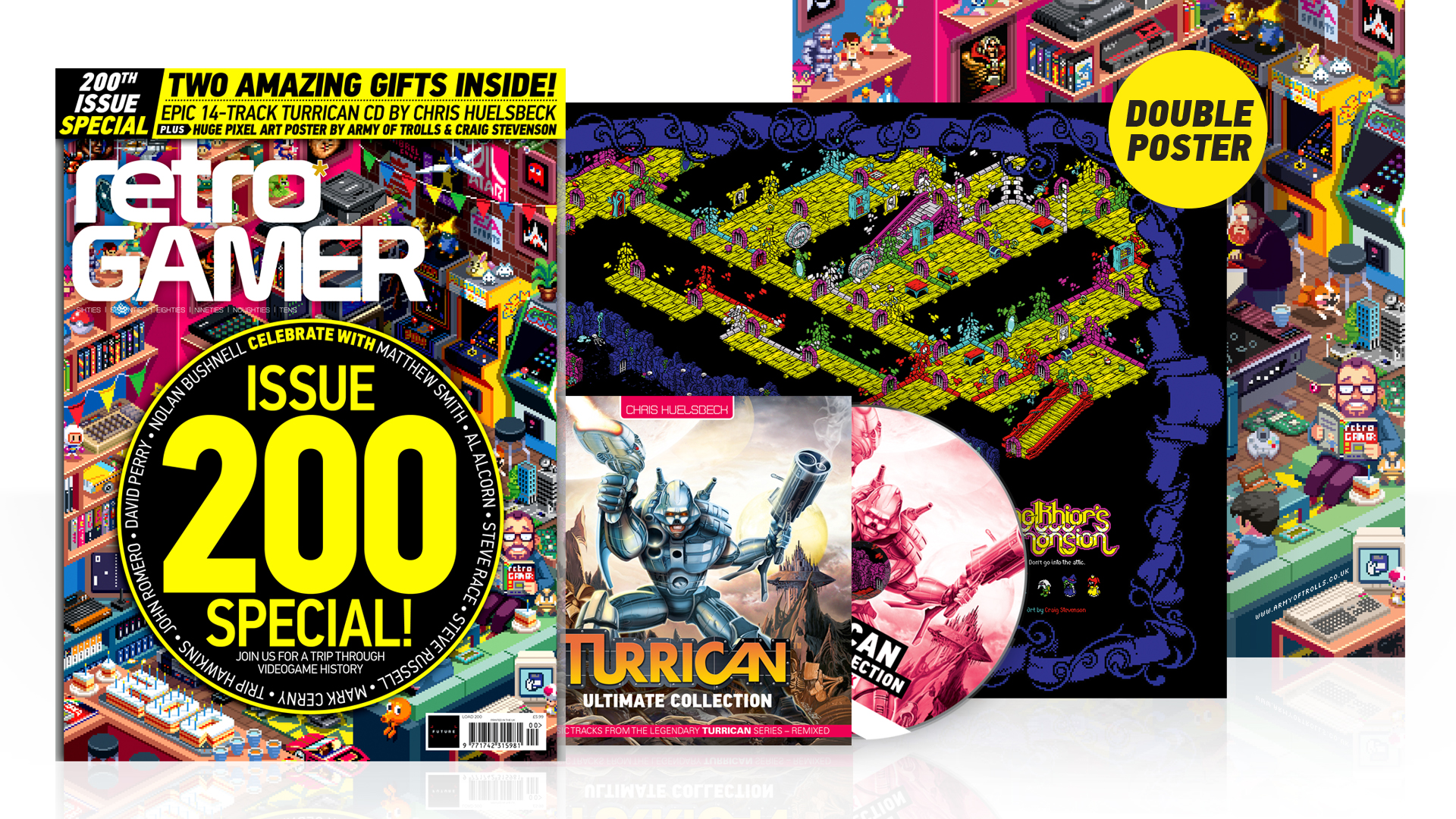 Mark Cerny, David Braben, and other legends talk through gaming history in Retro Gamer’s 200th issue