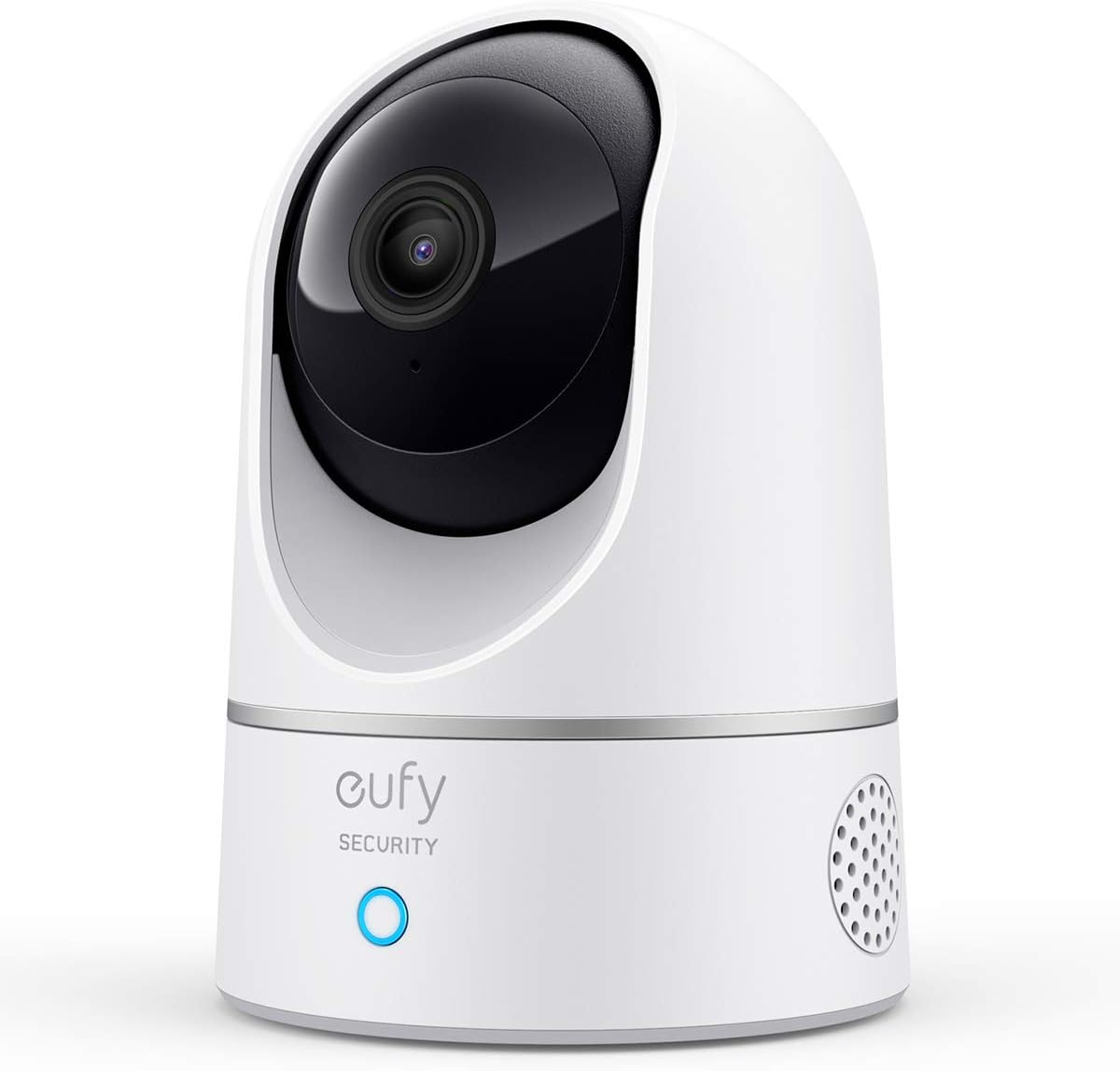 Eufy Security Indoor Cam E220, Camera for Home Security, Pan &amp;amp; Tilt, Dog/pet Camera, 2k Wi-Fi Plug-In, Motion Tracking, Motion Only Alerts, Night Vision, Homebase 3 Compatible, Voice Assistant Support