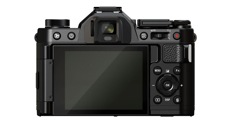 A rear view of the Yashica FX-D S300 shows the viewfinder, screen and controls